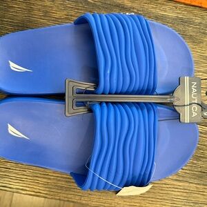 Nautica Royal Blue Slide Sandals
